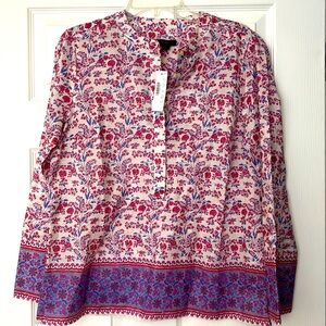JCrew NWT flower print blouse